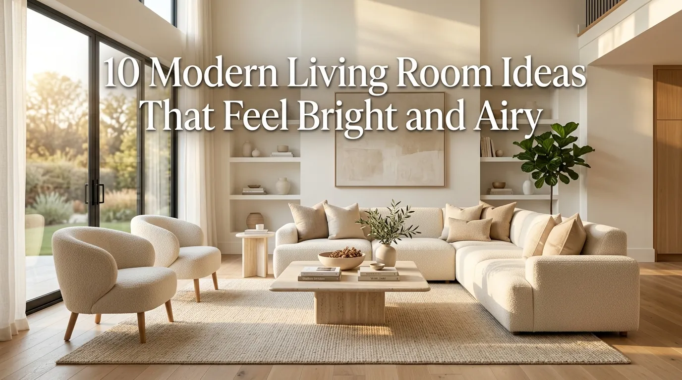 10 Modern Living Room Ideas That Feel Bright and Airy