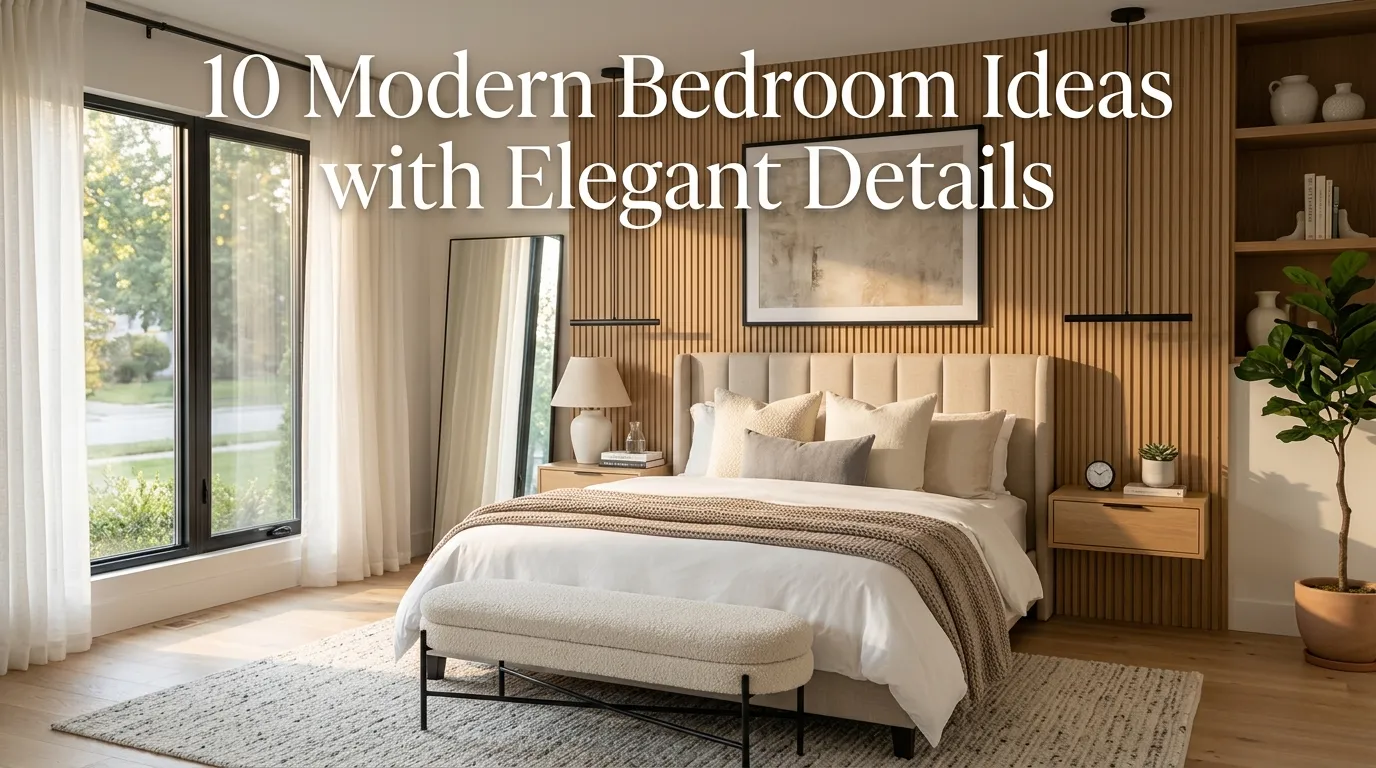 10 Modern Bedroom Ideas with Elegant Details