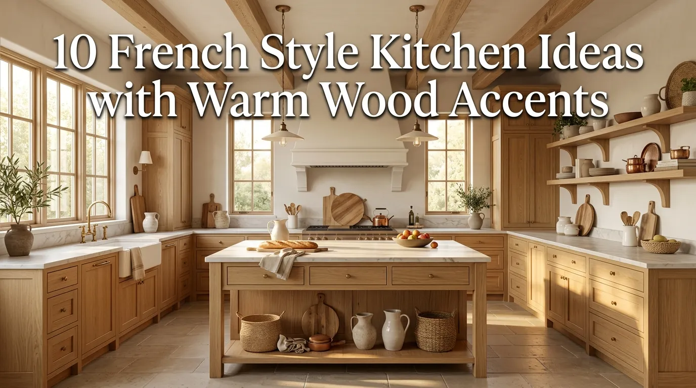 10 French Style Kitchen Ideas with Warm Wood Accents
