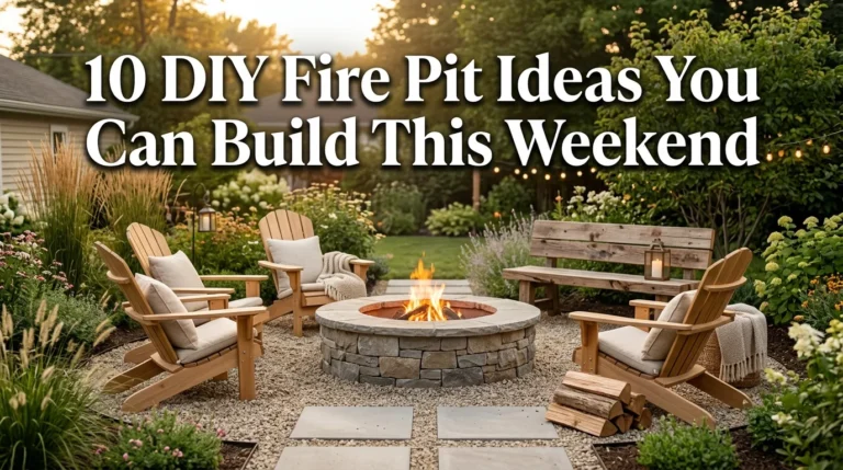 10 DIY Fire Pit Ideas You Can Build This Weekend