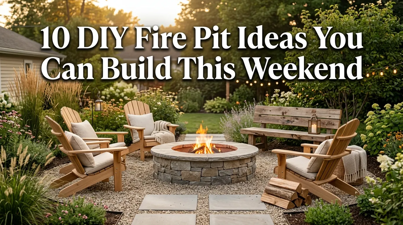10 DIY Fire Pit Ideas You Can Build This Weekend