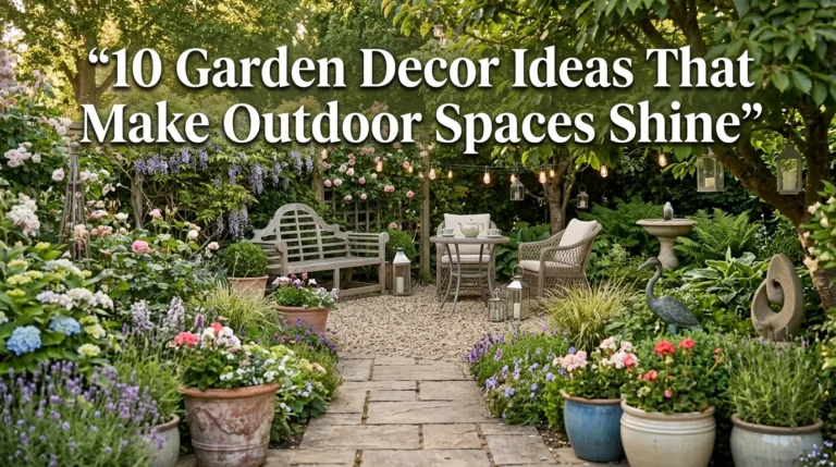 10 Garden Decor Ideas That Make Outdoor Spaces Shine