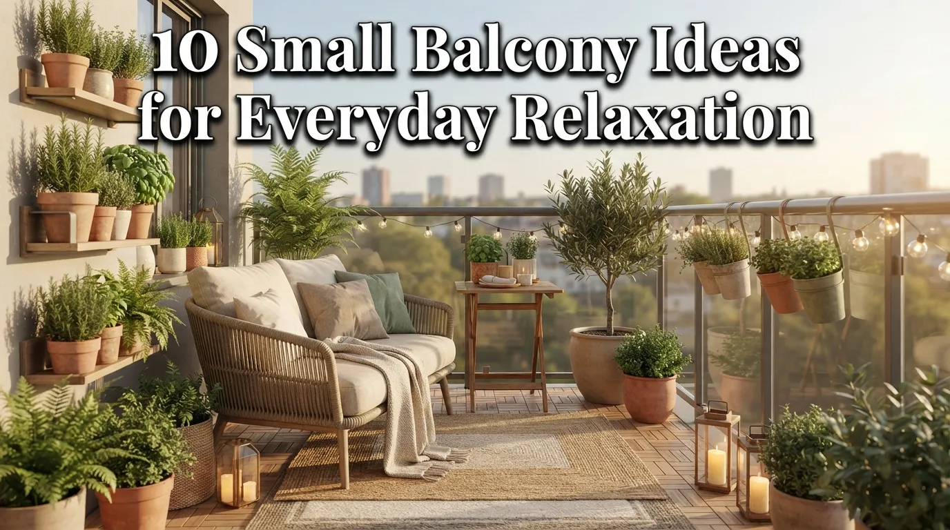 10 Small Balcony Ideas for Everyday Relaxation