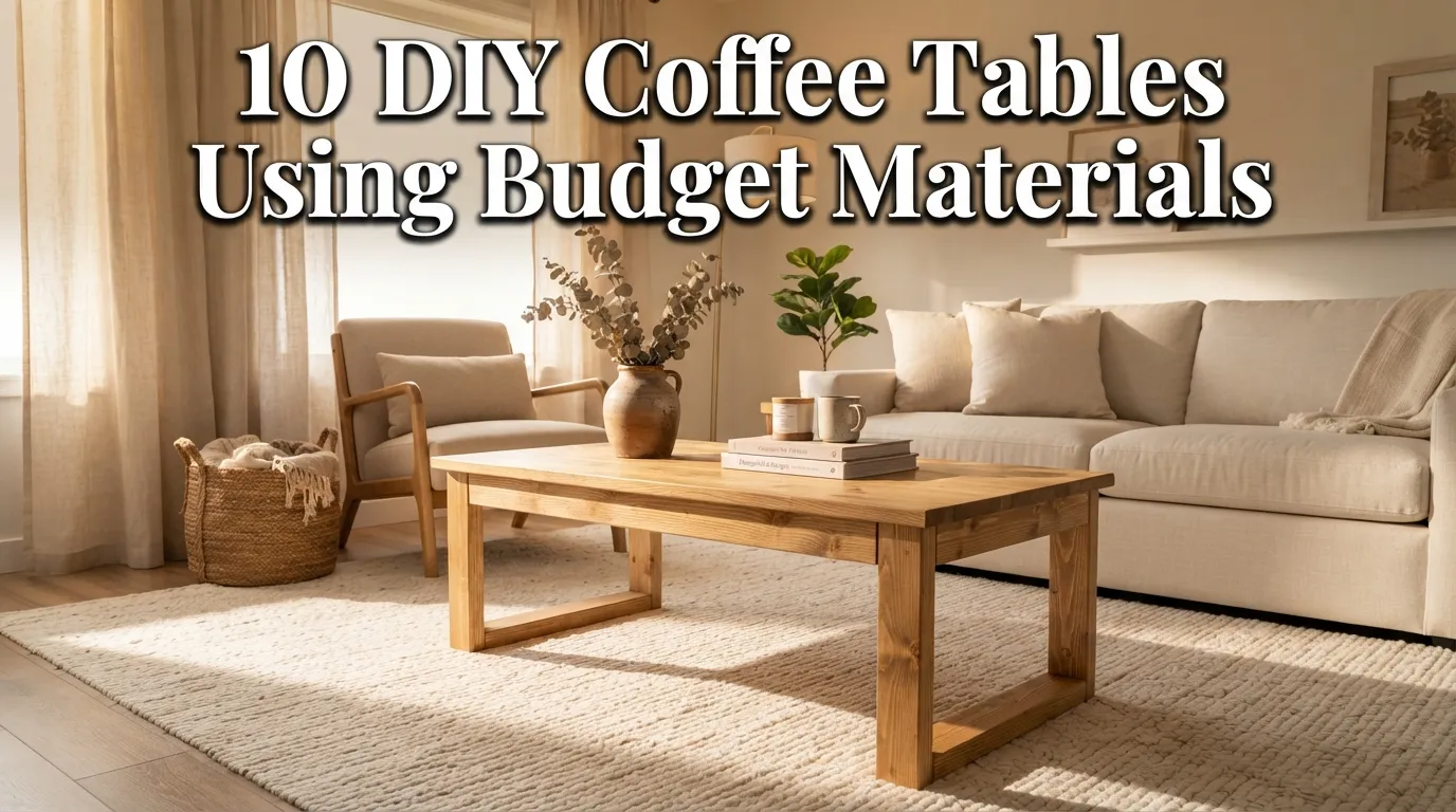 10 DIY Coffee Tables Using Budget Materials