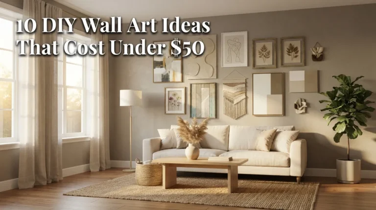 10 DIY Wall Art Ideas That Cost Under $50