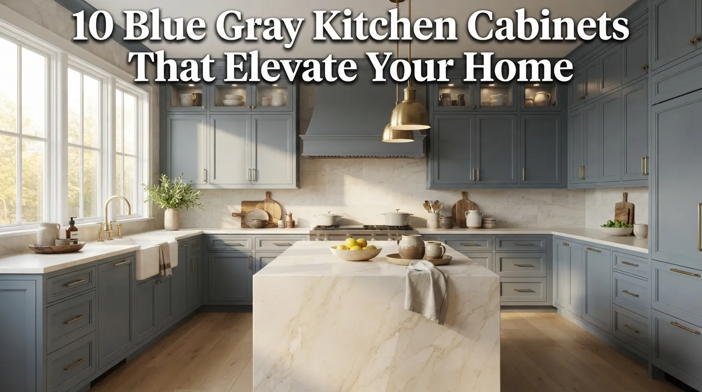10 Blue Gray Kitchen Cabinets That Elevate Your Home
