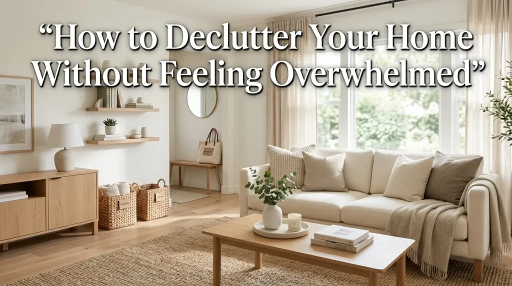 How to Declutter Your Home Without Feeling Overwhelmed