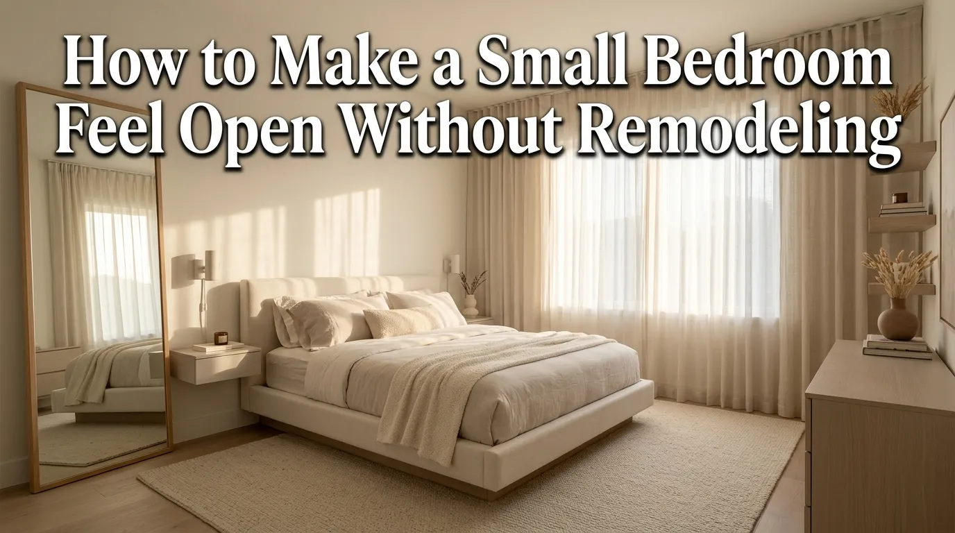 How to Make a Small Bedroom Feel Open Without Remodeling