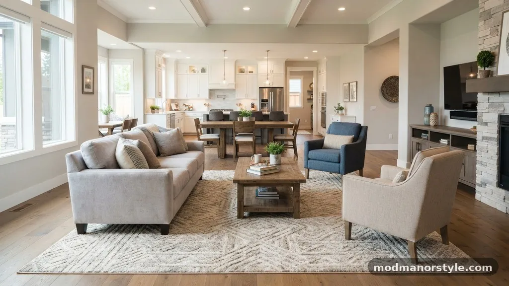 Common Mistakes to Avoid - Can You Put an 8x10 Rug in an Open Concept Great Room?