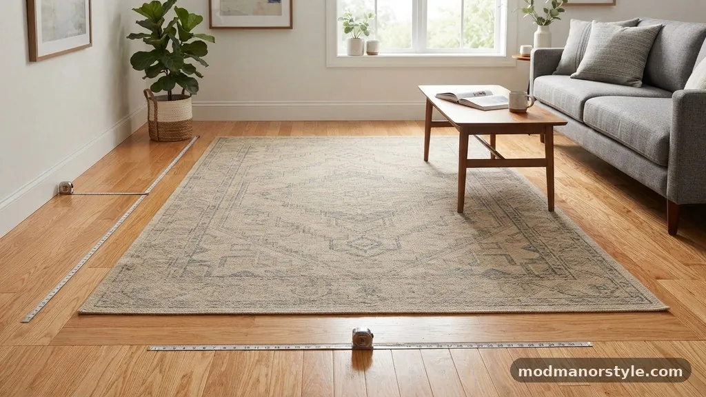 Comparing Standard Rug Sizes and Borders - The 18-Inch Bare Floor Border Rule: How Much Hardwood Should Show?