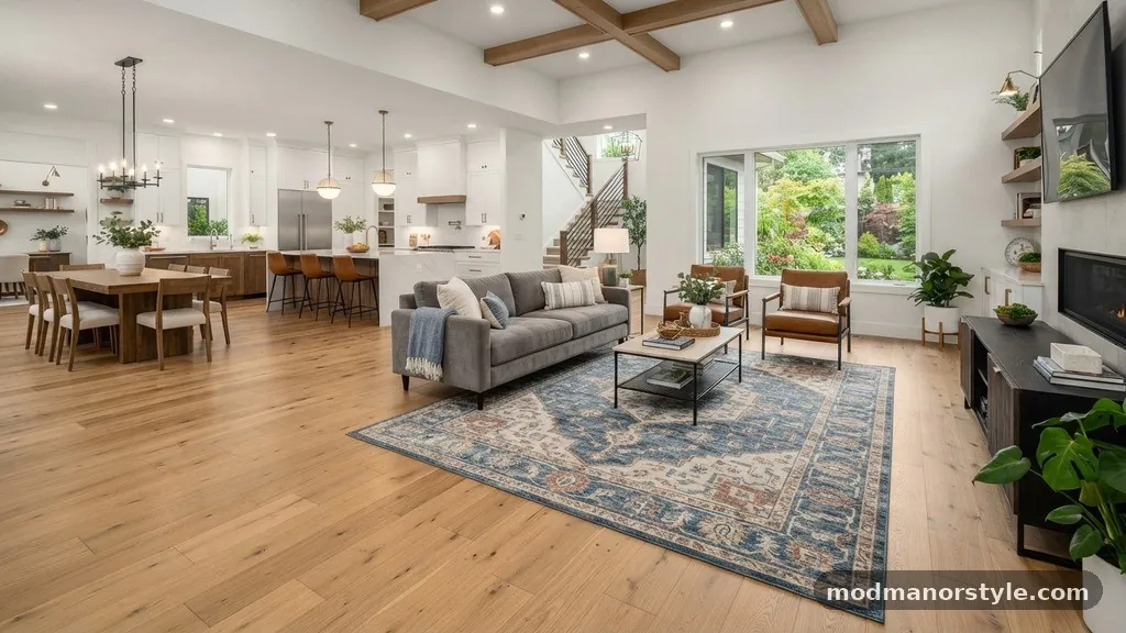 The Impact of Flooring and Material Choice - Can You Put an 8x10 Rug in an Open Concept Great Room?